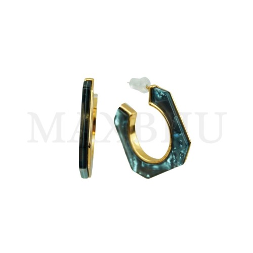 Metal and Resin Earring