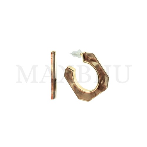 Metal and Resin Earring