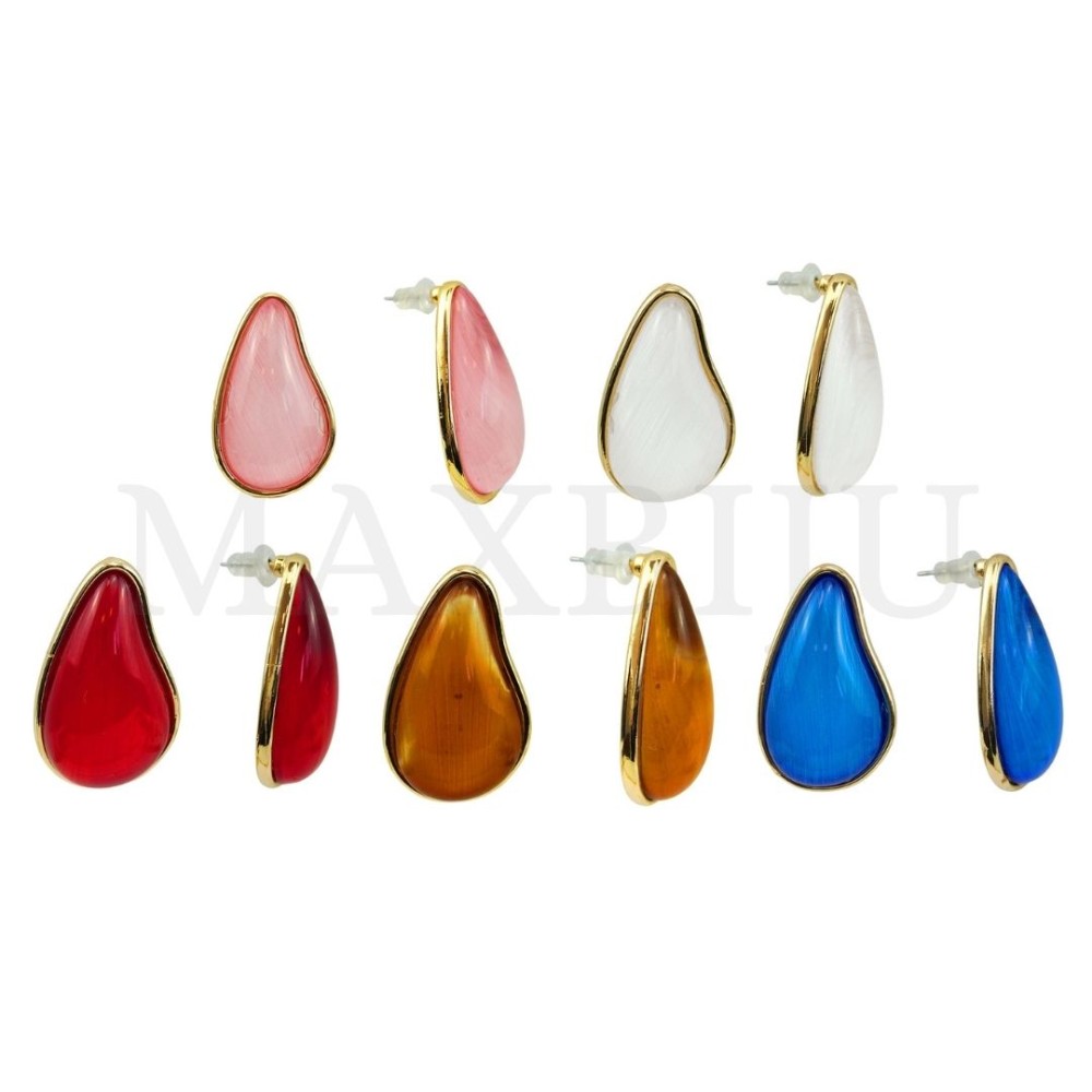 Metal and Resin Earring