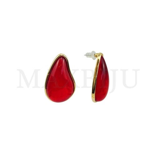 Metal and Resin Earring