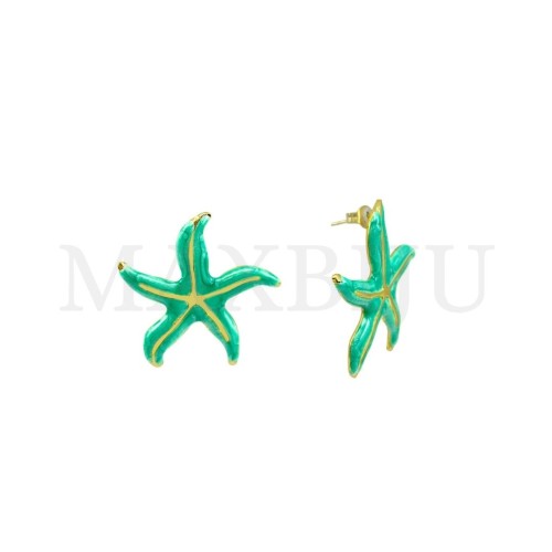 Stainless Steel and Resin Earring - Starfish