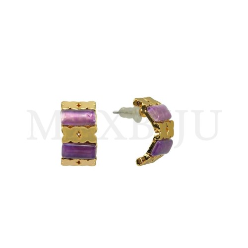 Metal and Resin Earring