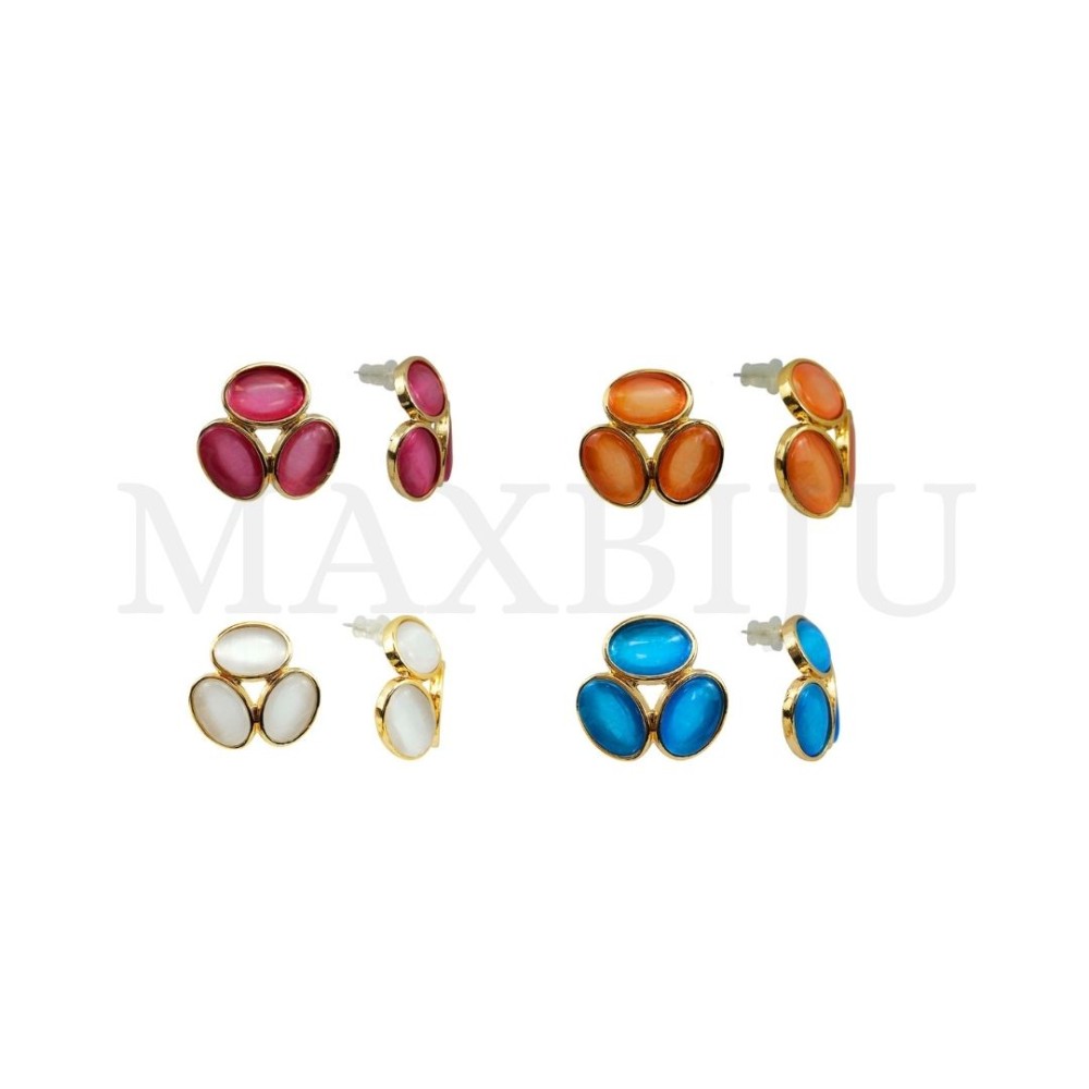 Metal and Resin Earring