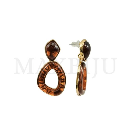 Metal and Resin Earring