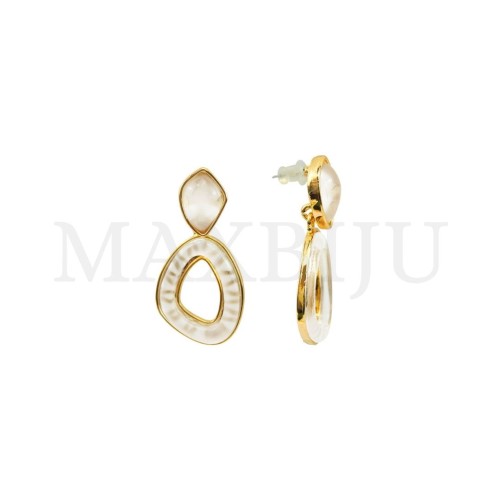 Metal and Resin Earring