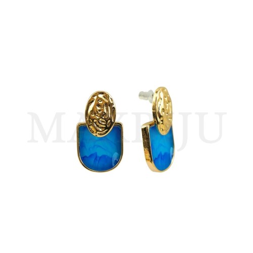Metal and Resin Earring