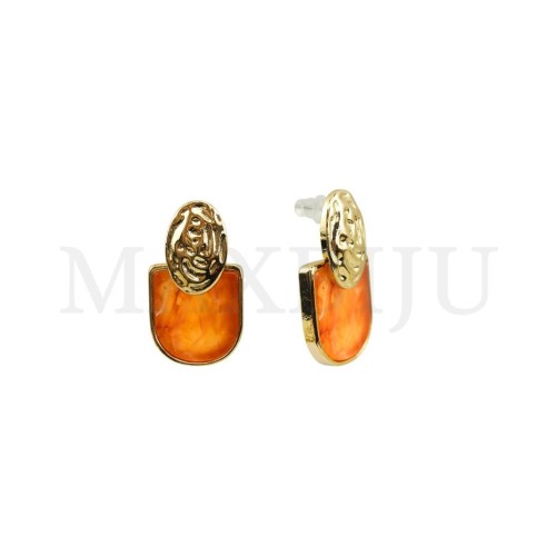 Metal and Resin Earring