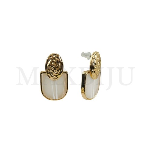 Metal and Resin Earring