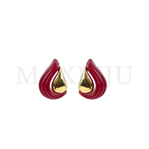 Metal and Resin Earring