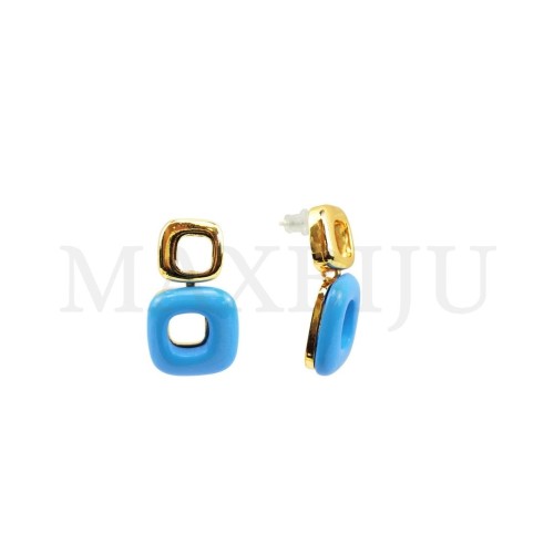 Metal and Resin Earring
