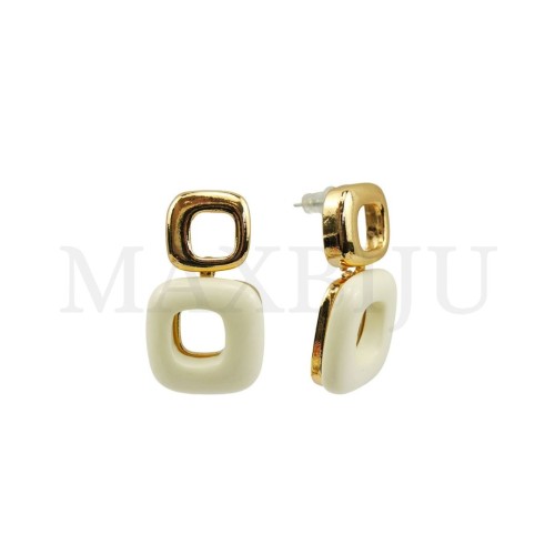 Metal and Resin Earring