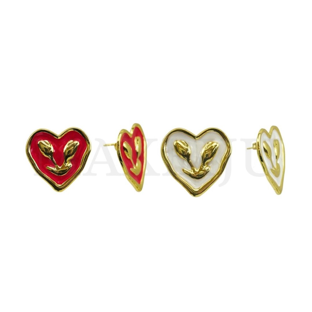 Metal and Resin Earring