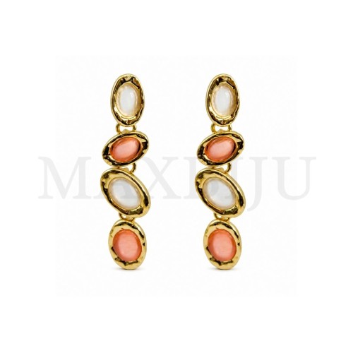 Metal and Resin Earring