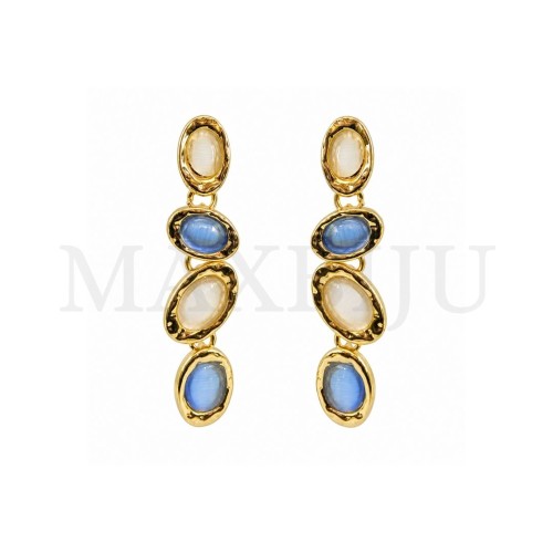 Metal and Resin Earring