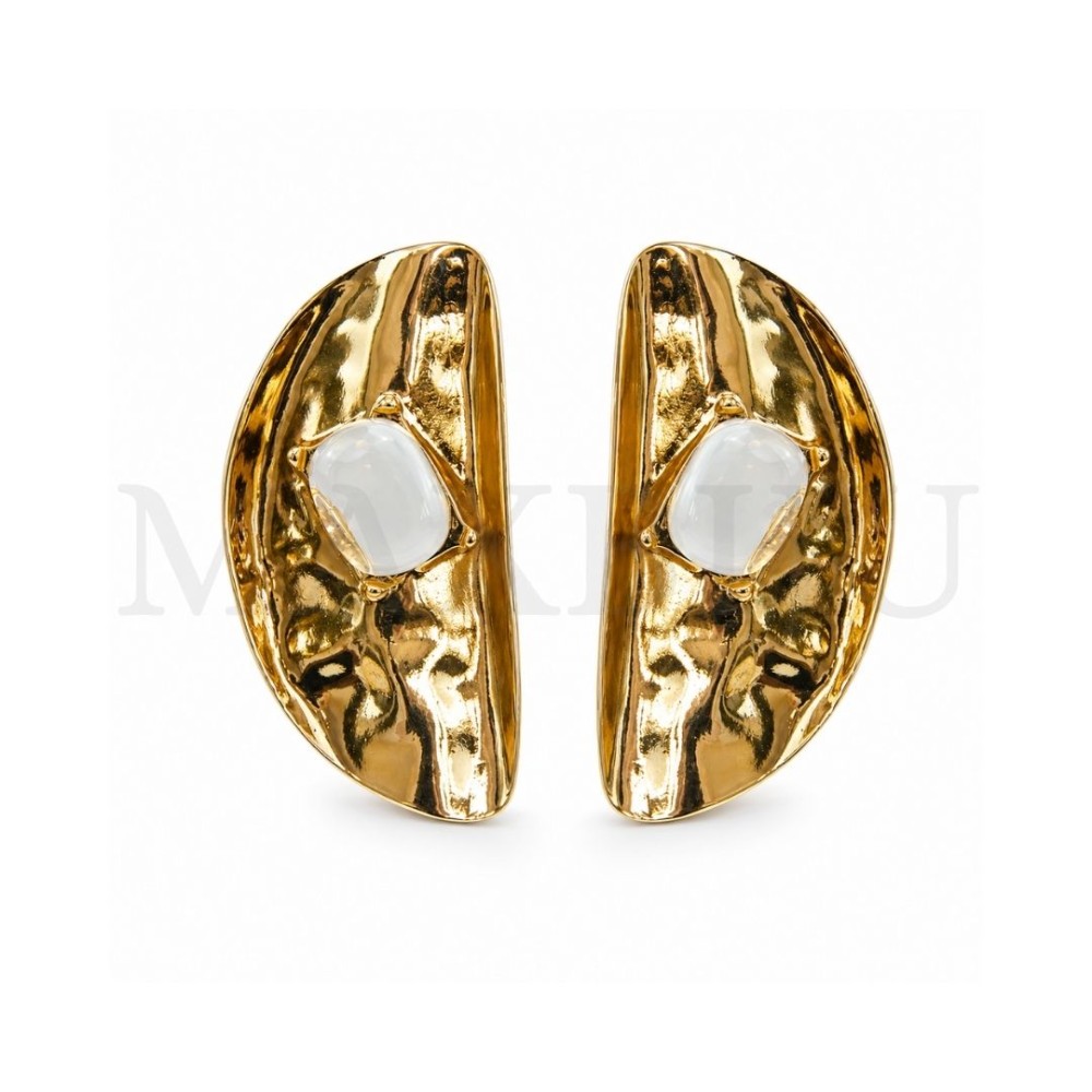 Metal and Resin Earring