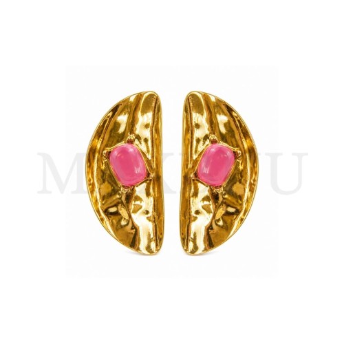 Metal and Resin Earring