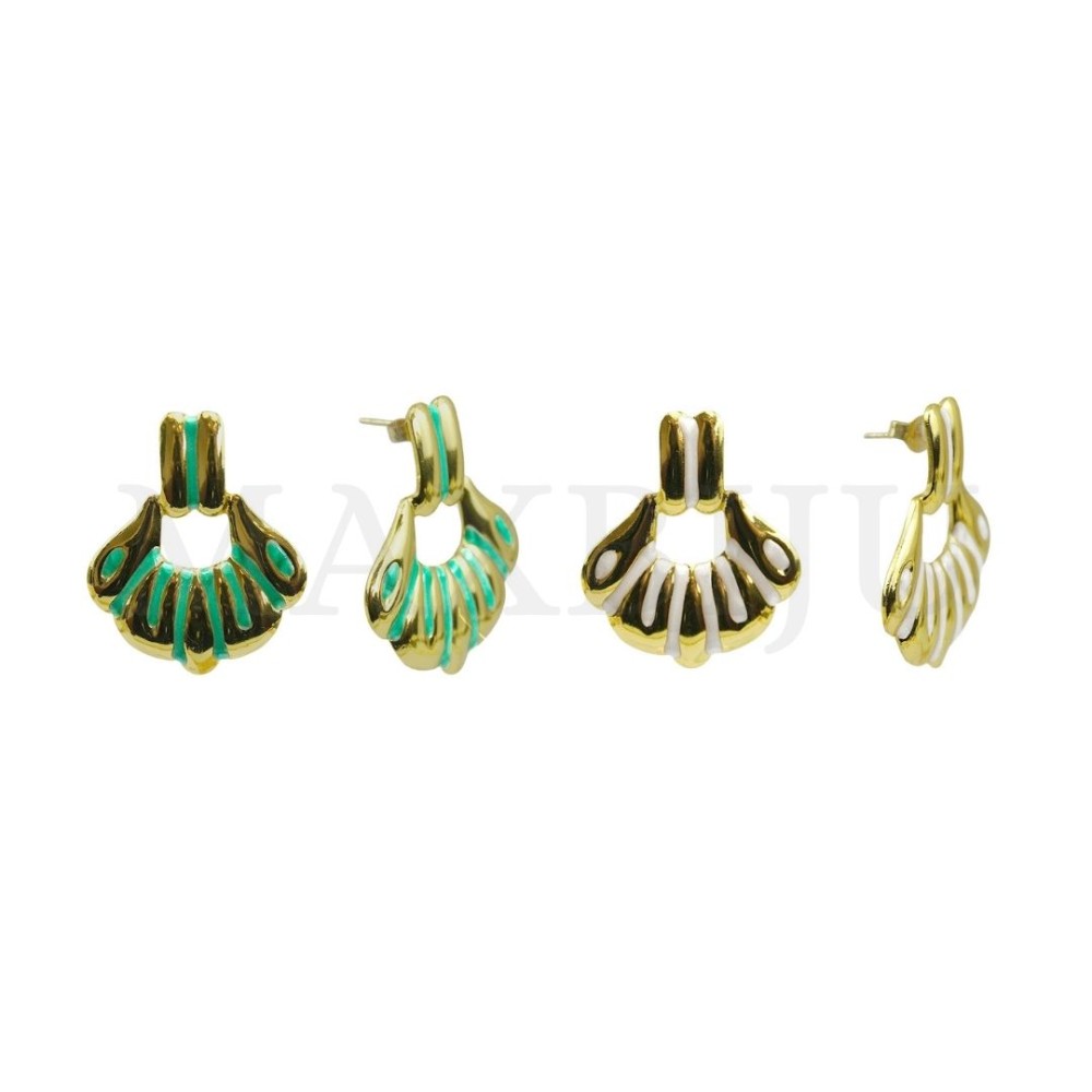 Stainless Steel and Resin Earring
