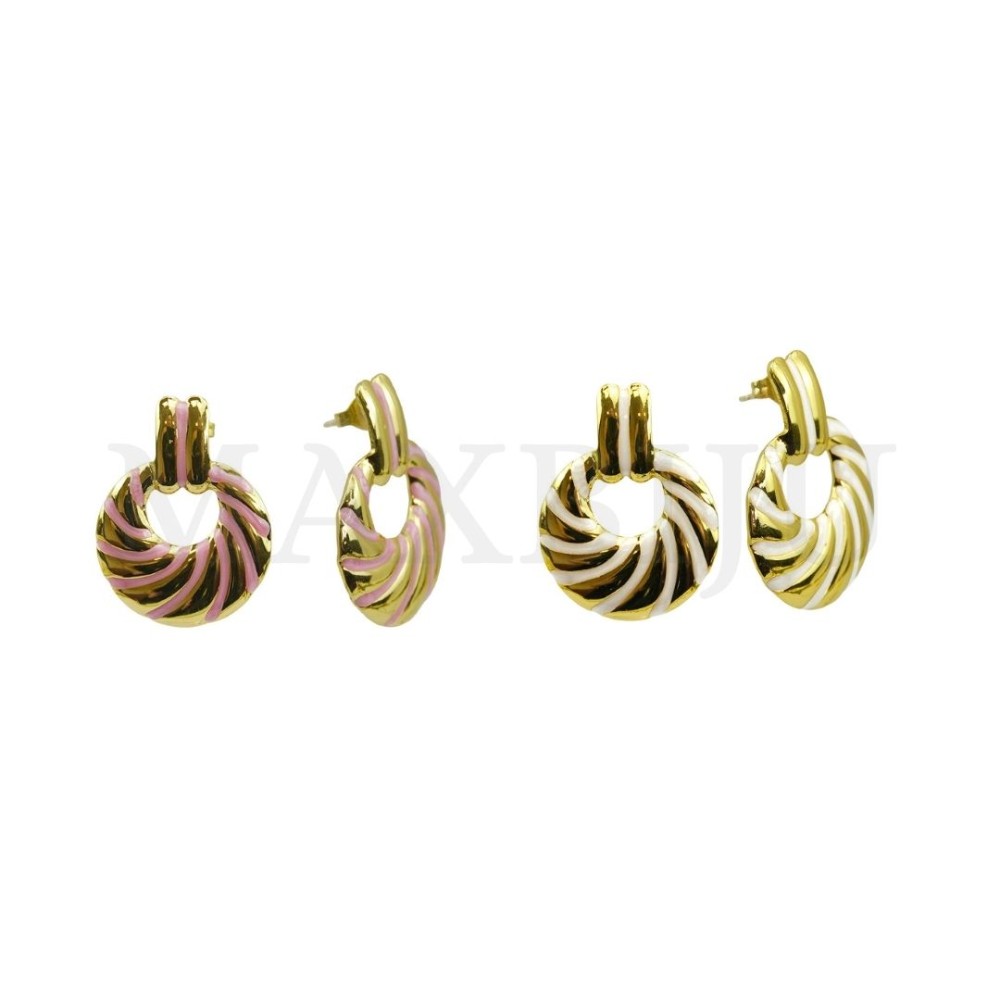 Stainless Steel and Resin Earring