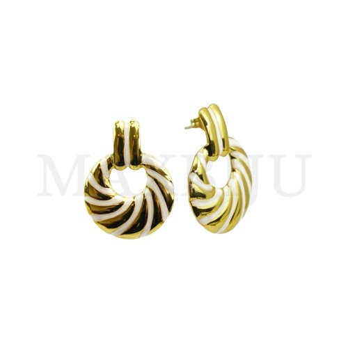 Stainless Steel and Resin Earring