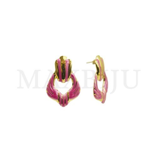 Stainless Steel and Resin Earring
