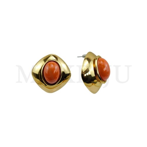 Metal and Resin Earring