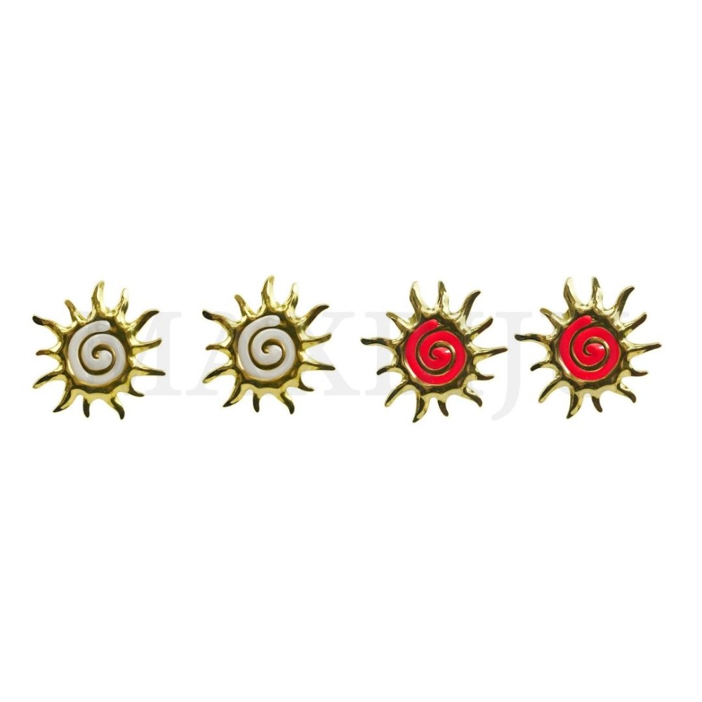 Stainless Steel and Resin Earring