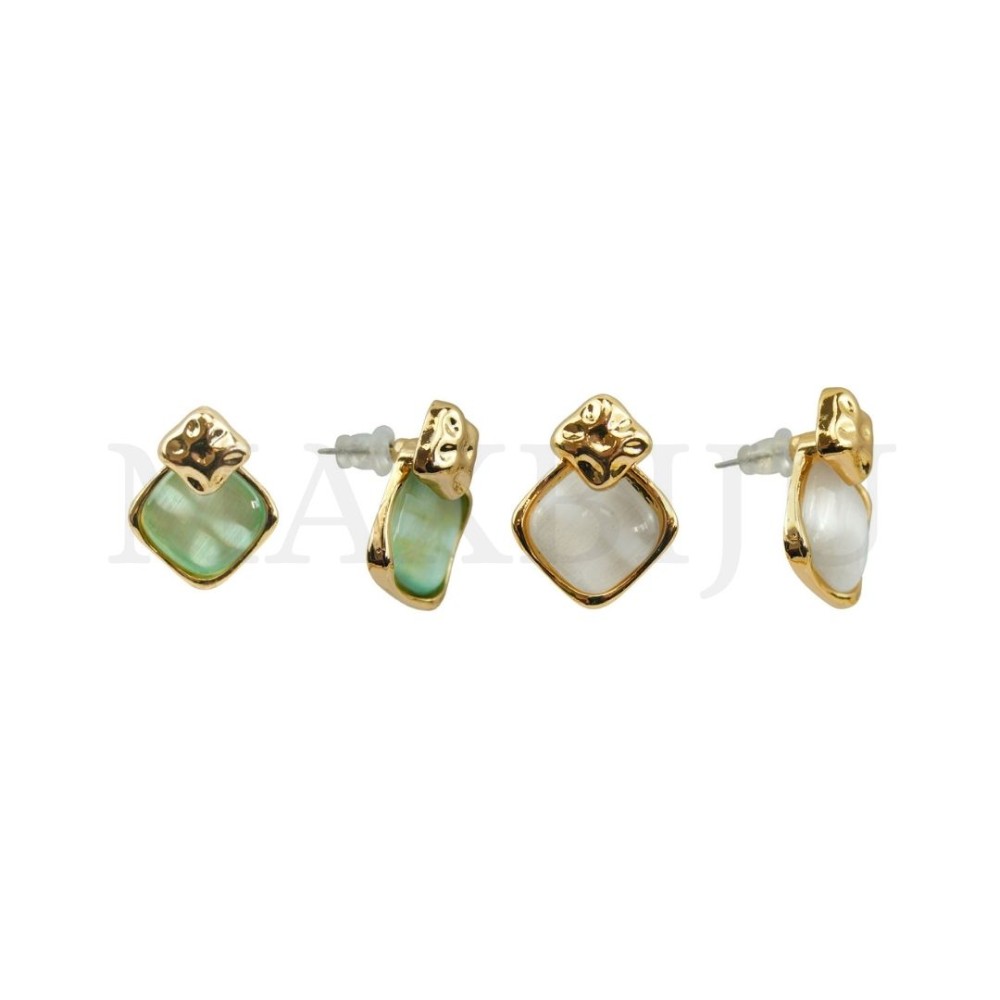 Metal and Resin Earring