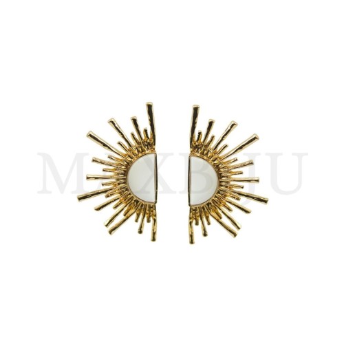 Metal and Resin Earring