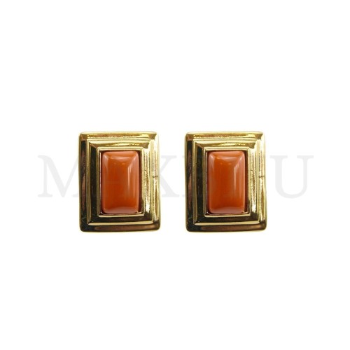 Metal and Resin Earring