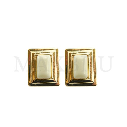 Metal and Resin Earring