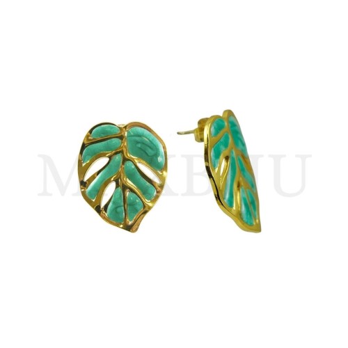 Stainless Steel and Resin Earring