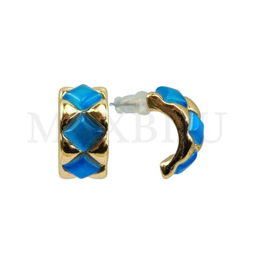 Metal and Resin Earring