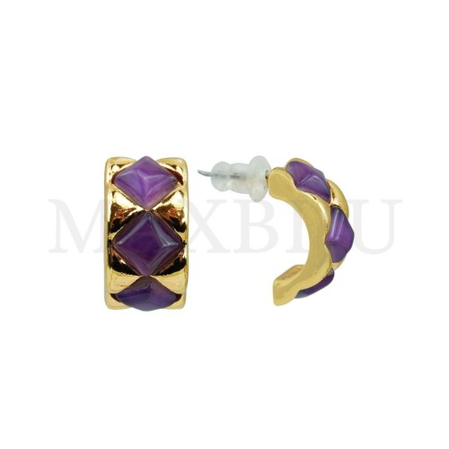 Metal and Resin Earring