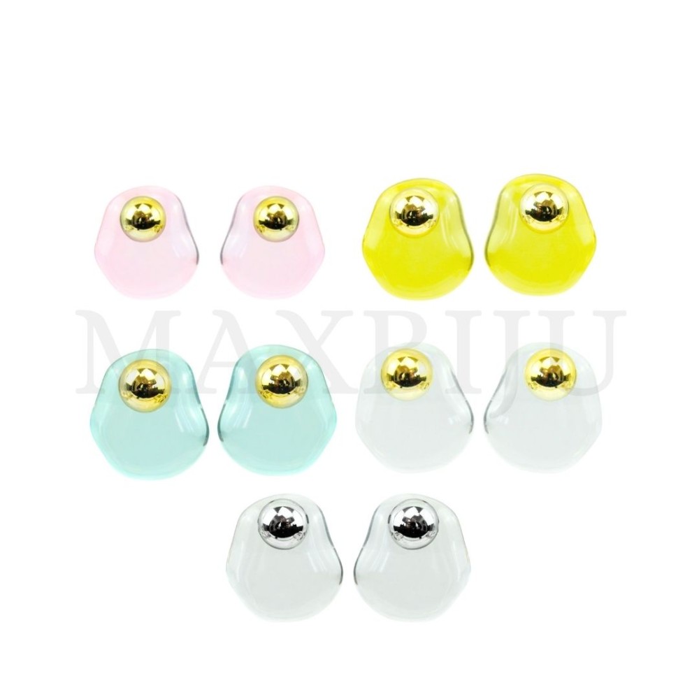 Metal and Resin Earring