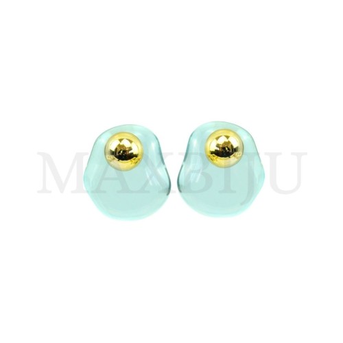 Metal and Resin Earring