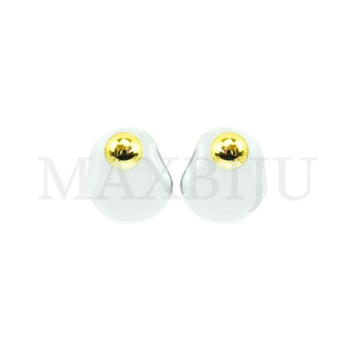 Metal and Resin Earring