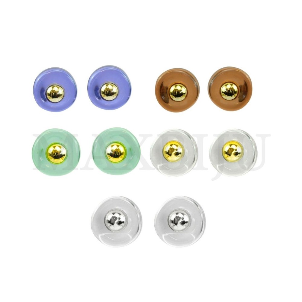 Metal and Resin Earring