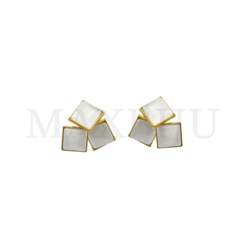 Metal and Resin Earring