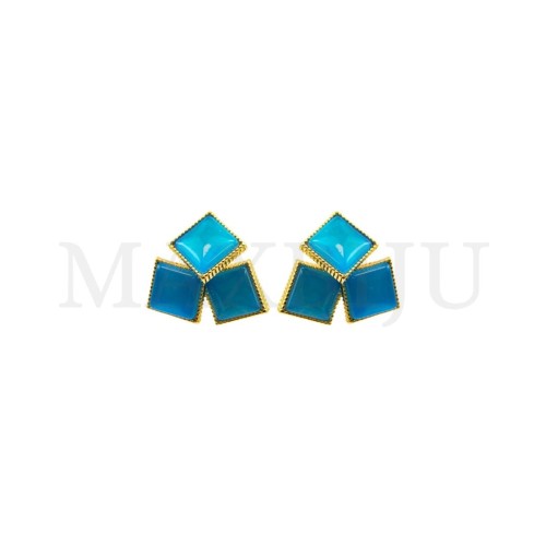 Metal and Resin Earring