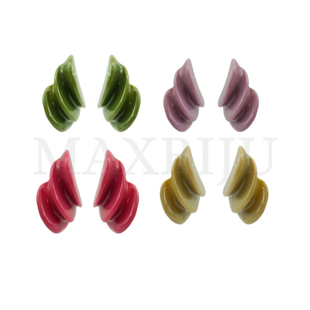 Metal and Resin Earring