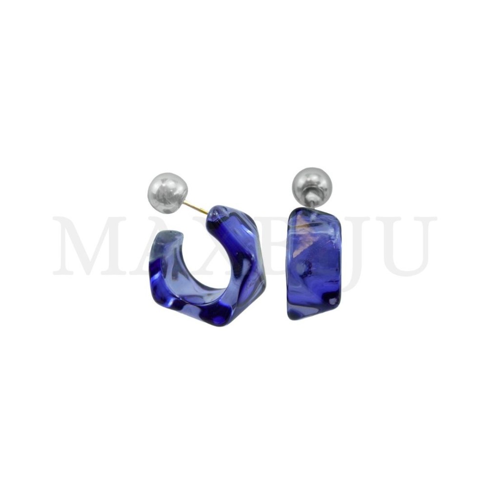 Metal and Resin Earring