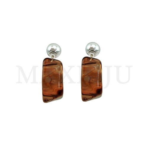 Metal and Resin Earring
