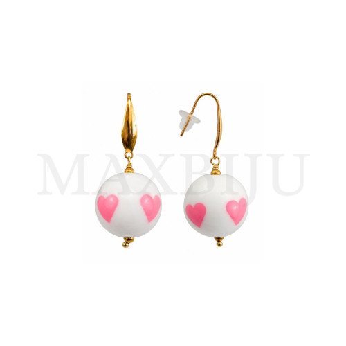 Stainless Steel and Resin Earring