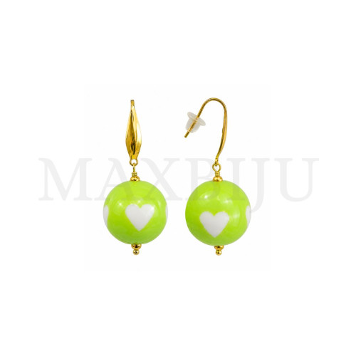 Stainless Steel and Resin Earring