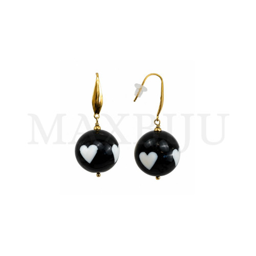 Stainless Steel and Resin Earring