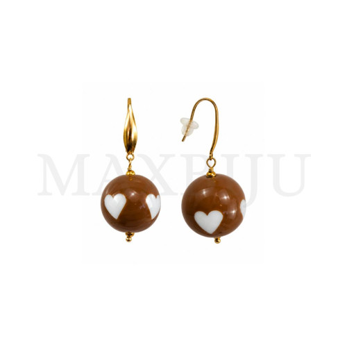 Stainless Steel and Resin Earring