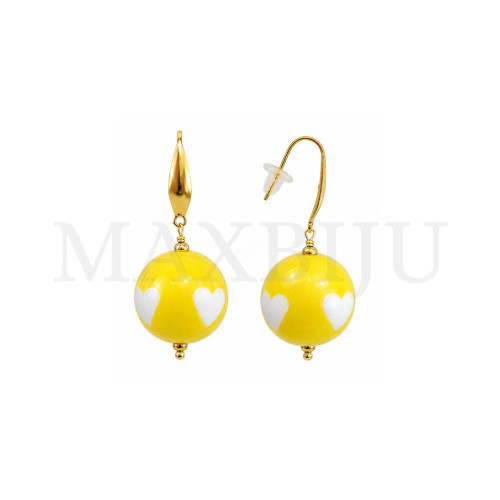 Stainless Steel and Resin Earring