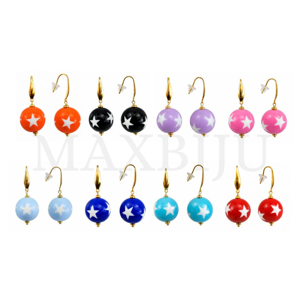 Stainless Steel and Resin Earring