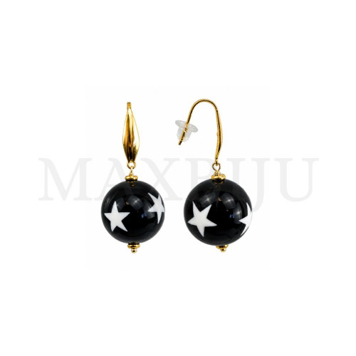 Stainless Steel and Resin Earring