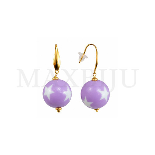 Stainless Steel and Resin Earring
